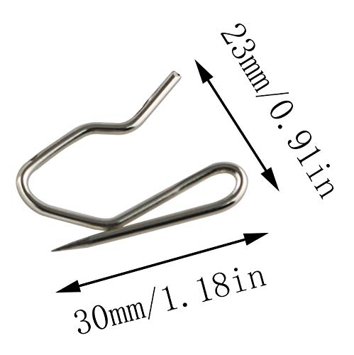E-outstanding 50 Sets White Plastic Traverse Rod Slides Rail Glider and Metal Curtain Hooks Window Curtain Accessories