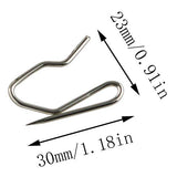 E-outstanding 50 Sets White Plastic Traverse Rod Slides Rail Glider and Metal Curtain Hooks Window Curtain Accessories