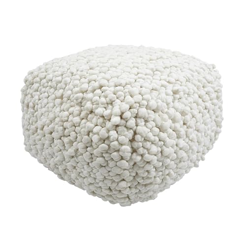 Tov Furniture Cathy Cream Woven Pouf