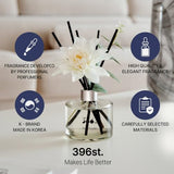 396 st. Dahlia Flower Reed Diffuser, Vanilla Lavender, 200ml(6.7oz) / Reed Diffuser Sets, Home Fragrance, Scented Oils, Home & Bathroom Décor
