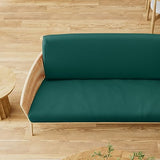 Magshion Futon Cover Slipcover with Elastic Bottom Thick Sofa Bed Furniture Protector Covers for Washable Twin Size 39"x75"x6" Teal Green