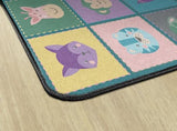 Flagship Carpets Animal Blocks Classroom Educational Area Rug for Kids and Teachers, Durable Quality for Schools, Preschool, Daycare, Learning Centers, and Home, 4' x 6' - Soft-Tone