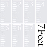 7 Feet Growth Chart Stencil Measuring Kids Height Growth Chart Scale Stencils Reusable Ruler Template Painting on Wood | 7 Feet