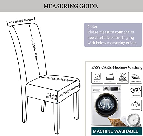 DIZAIGOGO 1 PCS Dining Room Chair Covers,Stretch Kitchen Chair Cover,Washable Dining Chair Cover,Parsons Chair Slipcovers Protective,for Home,Restaurant,Banquet