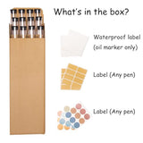 Clear Plastic Tube with Black lid, 12 Pack, Storage Holder for 8-10 inch Incense Sticks, Preserves Aroma (12)