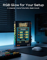 Divoom Times Frame Smart Desk Clock Display with Custom Faces & RGB Glow