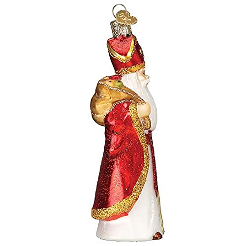 Old World Christmas Ornaments St. Nicholas Glass Blown Ornaments for Christmas Tree