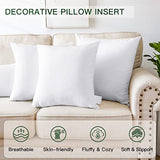 OTOSTAR Pack of 2 Throw Pillow Inserts, 28 x 28 Square Cushion Inner Soft Fluffy Plump Stuffer Cushion Pads White Decorative Pillow Inserts