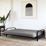 Full Size Futon Cover Couch Sofa DayBed Mattress Slipcover with Zippered (Dark Gray, 75 * 54 * 6in)