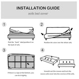 Stretch Futon Cover Futon Mattress Couch Cover for Futon Armless Futon Slipcover Sofa Bed Furniture Protector Covers with Elastic Bottom for Kids, Pets Machine Washable,10,M
