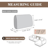 Couch Cushion Covers for Sectional Sofa, Wear Resistant Stretch Sofa Slipcovers for Sofa Universal Cushion Protector Washable Elastic Thick Seat Cover for Pets (Light Gray, 1 Back Cover)