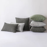 MIULEE Lumbar Decorative Throw Pillow Covers 12x20 Dark Grey Corduroy