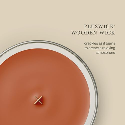 WoodWick Pumpkin Praline Scented Candle, Crackling Wick, 21.5oz