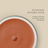 WoodWick Pumpkin Praline Scented Candle, Crackling Wick, 21.5oz