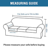 H.VERSAILTEX Stretch Sofa Covers for 3 Cushion Bundle 2 Cushion Loveseat Sofa Cover Bundle Arm Chair Cover, Dove