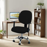 Stretchable Water Desk Chair Covers Spandex Slipcover with Removable Washable Backrest and Cushions Protections