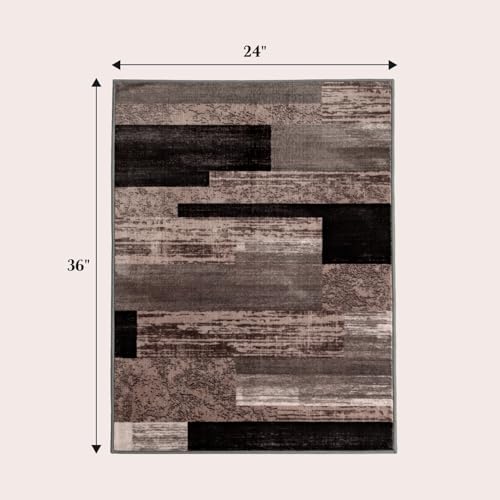 2x3 Washable Entryway Rug,Non-Slip Indoor Door Mat(2x3,Chocolate)