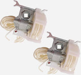 Amazing Drapery Hardware Pre-Corded High Profile Cord Tilt Control - Square Rod, White, for 2" Horizontal Blinds - 2 Pack