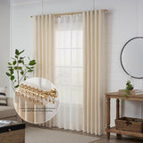 MODE Cambria Designer Series - Premium 8 foot Custom Double Curtain Rod - 1-1/8 inch Large Diameter - Non-Adjustable for a Seamless Look - Premium Designer Brackets and End Caps - Brushed Gold Finish