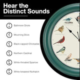 Mark Feldstein, The Original Singing Bird Clock, 10.7 Inch, Green