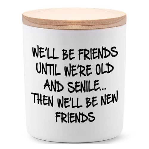 BFJLIFE Best Friend Birthday Gifts for Women Bestie Christmas Mothers Day Friendship Gifts for Women Friends Female Novelty Unique Lavender Scented Soy Candles