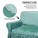 NICEEC Sage Loveseat Covers and Couch Cover Bundle