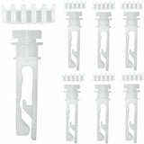 12 Pcs Vertical Blind Repair Kit Stem and 12 Pcs Gear Replacement Parts for Headrail Window Carrier Curtain Accessories