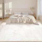 Area Rugs 6x9 Living Room: Washable Rug Modern Abstract Large Rug Soft Non Slip Neutral Rugs Stain Resistant Indoor Carpet for Bedroom Kitchen Dining Room Table Nursery Home Office Rugs(Beige,6'x9')