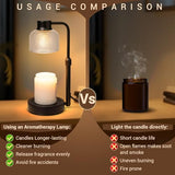 KLL Candle Warmer Lamp with Timer: Birthday Gift for Women, House Warming Gifts New Home, Room Decor - Wax Melt Warmer for Scented Jar Candles