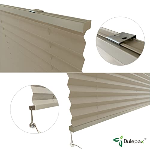 Dulepax RV Blinds,RV Pleated Shades,RV Blinds Pleated Shades, 32" W x 24" L Cappuccino RV Window Shades,Camper Blinds,RV Window Blinds for RV Camper Travel Trailers Motorhome's Window