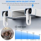 Double Row Curtain Track Ceiling Mounted, Silent Heavy Duty Curtain Track System, Sliding Rails for Curtains, Room Divider for Bedroom Living Room Hospital (Track Ships in Sections with Connectors)