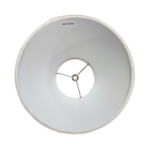 Barrel White Small Lamp Shade for Table Lamps Replacement, 5x9x7 Inch,Fabric Cloth, Spider Model (white)