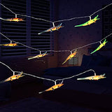 Crocodile String Lights 10LED 6.8FT Novelty Light Battery Operated with Kids Gift Indoor String Lights Home Bedroom Party Birthday Decoration Easter (Warm White)