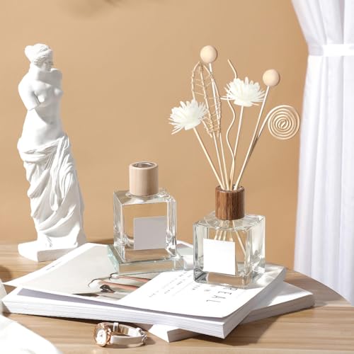 Reed Diffuser Stick,WUTAOBON 12Pcs 10Inch Natural Rattan Flower Reed Fragrance Diffuser Set, Fragrance Diffuser Replacement Rattan Sticks Home Decor (Primary Color)
