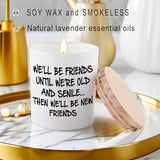 BFJLIFE Best Friend Birthday Gifts for Women Bestie Christmas Mothers Day Friendship Gifts for Women Friends Female Novelty Unique Lavender Scented Soy Candles