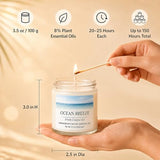 Spring & Summer Scented Candles Set, 6 Pack Soy Candles for Home, 21 oz Aromatherapy Candle Gift Set for Women, Mom, Birthday & Housewarming Gifts, Eucalyptus Mint & Vanilla Coconut