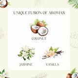 CHILLFLAME Coconut Candle, Scented Candles Gifts for Women, Candles Gift Set for Her, 6 Scented Votive Candles, Birthday Gifts for Women/Men (White, 14 oz)