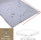 Futon Mattress Cover Zippered for Traditional Japanese Floor Mattress Super Soft Futon Floor Mats Cover, Machine Washable(Pink,Twin)