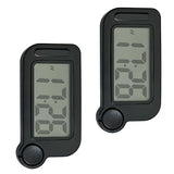 2pcs IPX7 Waterproof Kitchen Bathroom Clock with Backlight and Quiet Operations Perfect for Students and Travelers