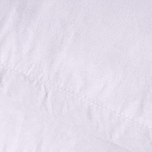 Set of 2, 95% Feather 5% Down Decorative Throw Pillow Insert, Cotton Cover, 12x20 Inch