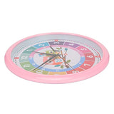 Milltrip Children Hanging Clock, Wall Clock Plastic Cartoon Colorful Quartz Time Learning Hanging Clock for Kid's Bedroom Classroom()