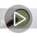 Mosewa Wall Clock 8 Inch, Battery Operated Silent Non-Ticking Modern Analog Clock Decorative for Kitchen, Bedroom, Office(Olive Green and Gold)