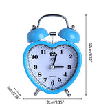 Heart Shape Alarm Clock No Ticking Light For Time Clocks