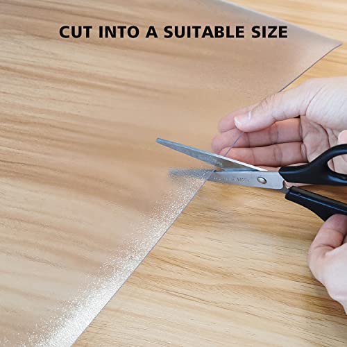 Clear Floor Mat for Home, 4'×6' Large Non-Slip Plastic Rug for Under Kitchen Table, Durable Waterproof Vinyl Area Mat for Spills, Dog Accident, Anti-Scratch Floor Protector for Living Room