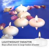 50 Floating Candles, Smoke-Free and odorless, Burning continuously for 5-6 Hours, White, 2-inch Floating Candles, Suitable for Valentine's Day, Weddings, Holidays, Home Decoration……