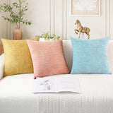 CaliTime Decorative Throw Pillow Covers 20 X 20 Inches Light Blue Grey