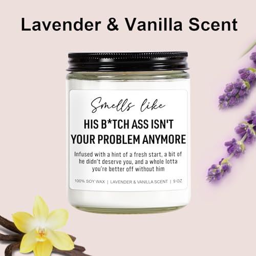 Younift Funny Scented Candles, Divorce Gifts for Women, Divorce Party Decorations - Cheer up, Breakup Gifts for Women, Newly Divorced Woman, Her - Break up, Ex Boyfriend Presents - 9 oz