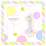 PHD CAKE Number 1 Macaron Birthday Candles, Macaron Themed Number Candles, Cake Number Candles, Party Celebration