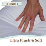 Pillowflex Synthetic Down Pillow Insert, Standard Size - 12x20 inches, Hypoallergenic, Anti Allergic, Plush - Made in USA