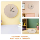 KESYOO 2pcs Wooden Clock Face Blank - 11 Inch Round DIY Clock Dial Plate with Pointer for Painting Crafts Classroom Projects Home Decor